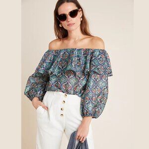 Sachin & Babi Musette Multicolor Boho Floral Blouse - Size L - NWT